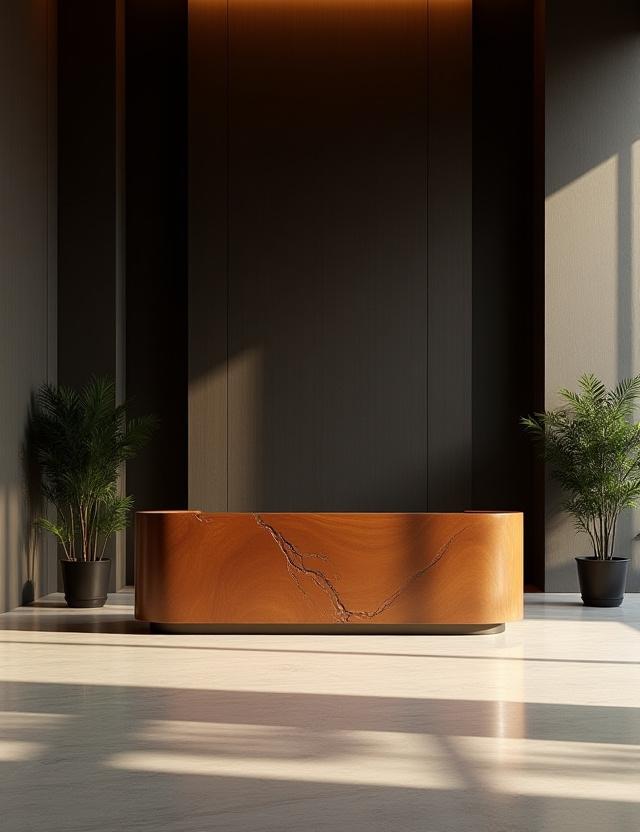 Luxury hotel lobby design with bespoke lighting